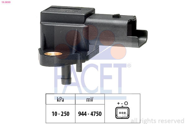 Air Pressure Sensor, height adaptation - 10.3030 FACET