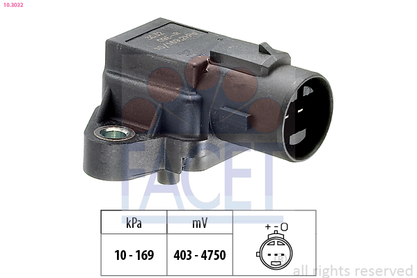 Air Pressure Sensor, height adaptation - 10.3032 FACET