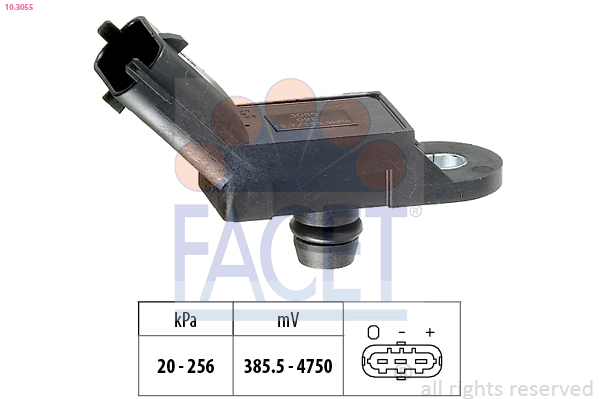 Air Pressure Sensor, height adaptation - 10.3055 FACET