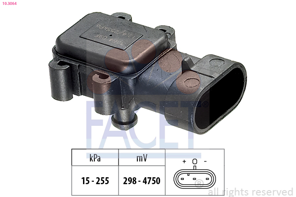 Air Pressure Sensor, height adaptation - 10.3064 FACET