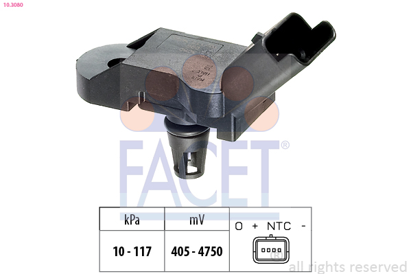 Air Pressure Sensor, height adaptation - 10.3080 FACET