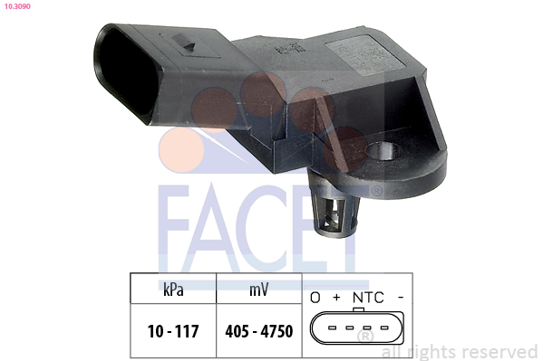 Air Pressure Sensor, height adaptation - 10.3090 FACET