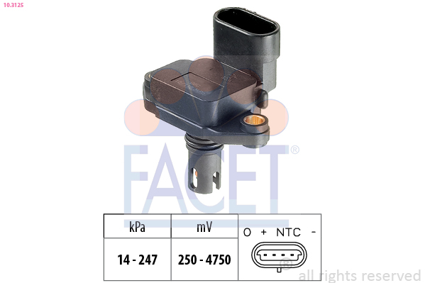 Air Pressure Sensor, height adaptation - 10.3125 FACET