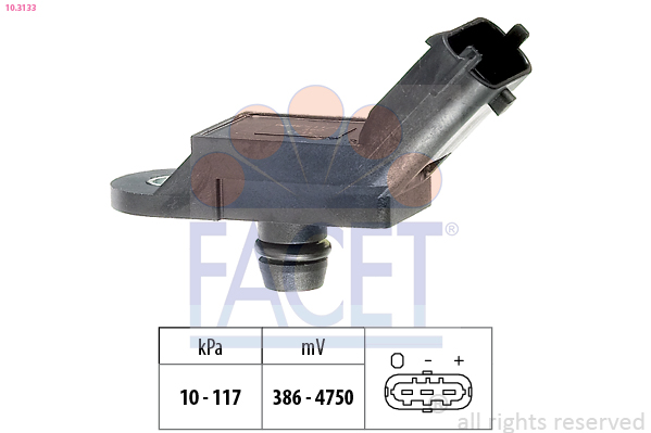 Air Pressure Sensor, height adaptation - 10.3133 FACET