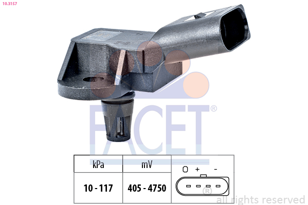 Air Pressure Sensor, height adaptation - 10.3157 FACET