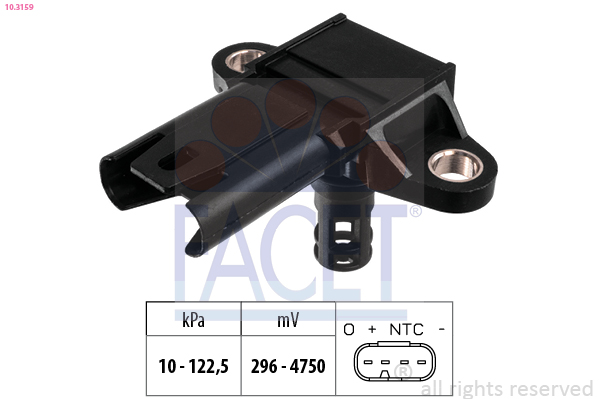 Air Pressure Sensor, height adaptation - 10.3159 FACET