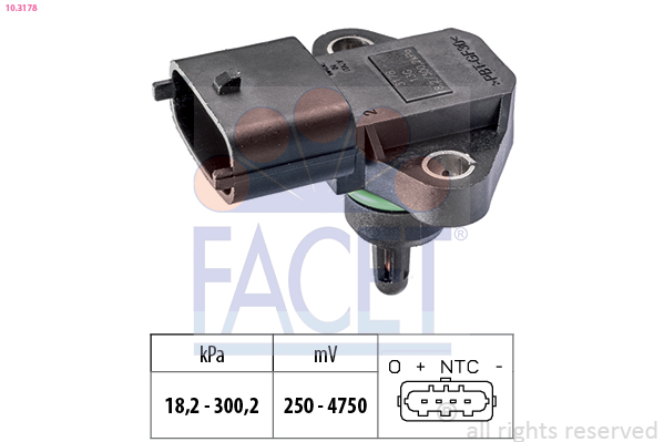 Air Pressure Sensor, height adaptation - 10.3178 FACET