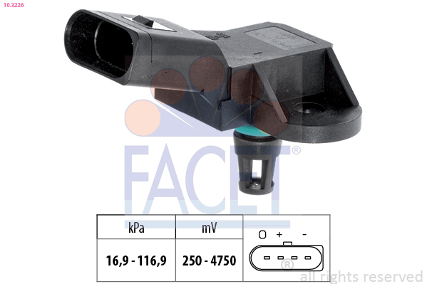 Air Pressure Sensor, height adaptation - 10.3226 FACET