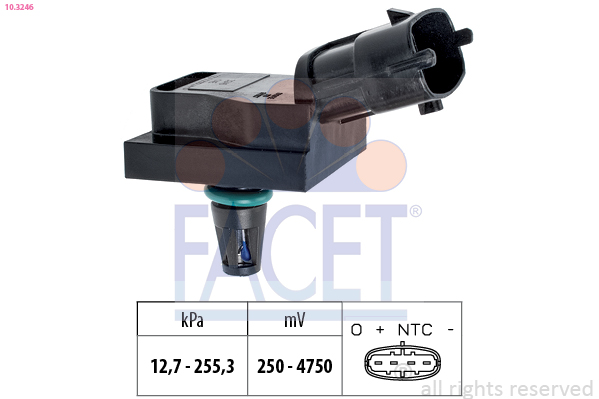 Air Pressure Sensor, height adaptation - 10.3246 FACET