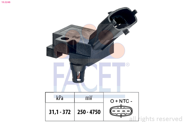 Air Pressure Sensor, height adaptation - 10.3248 FACET