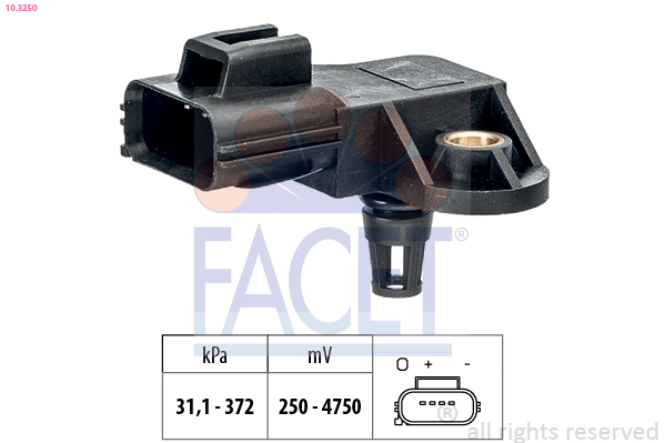 Air Pressure Sensor, height adaptation - 10.3250 FACET