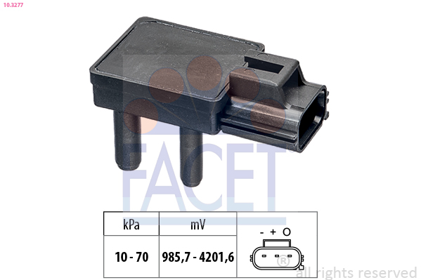 Sensor, exhaust pressure - 10.3277 FACET