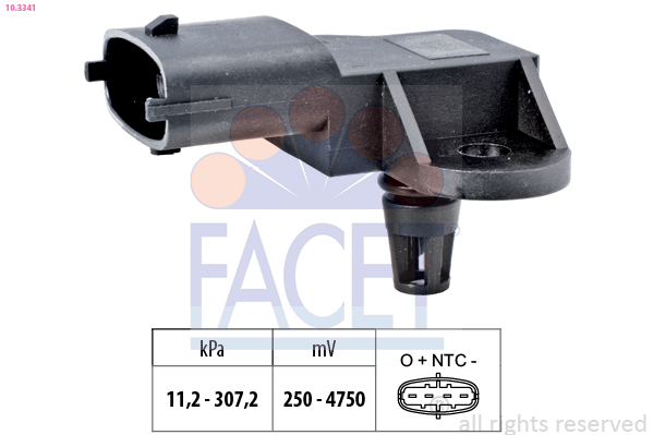 Air Pressure Sensor, height adaptation - 10.3341 FACET