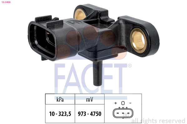 Sensor, boost pressure - 10.3408 FACET