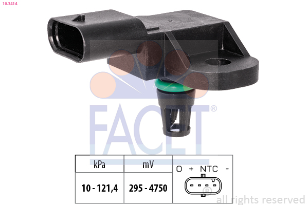 Air Pressure Sensor, height adaptation - 10.3414 FACET
