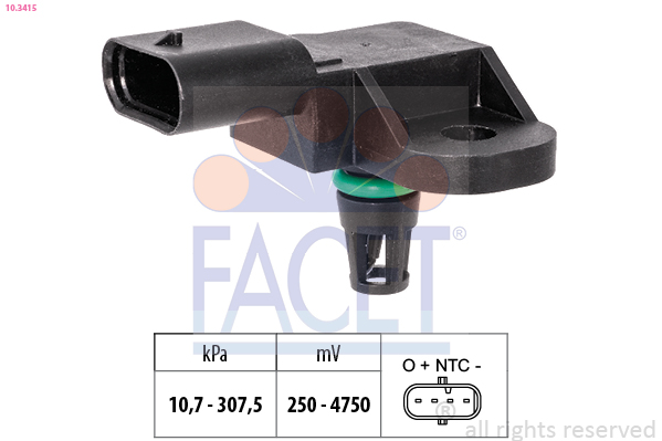 Air Pressure Sensor, height adaptation - 10.3415 FACET