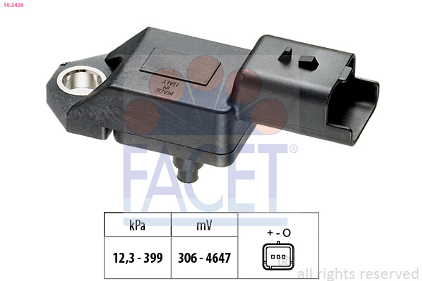 Air Pressure Sensor, height adaptation - 10.3426 FACET