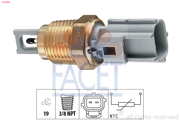 Sensor, intake air temperature - 10.4004 FACET