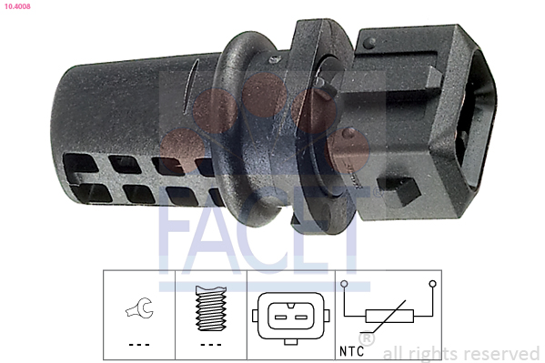 Sensor, exterior temperature - 10.4008 FACET