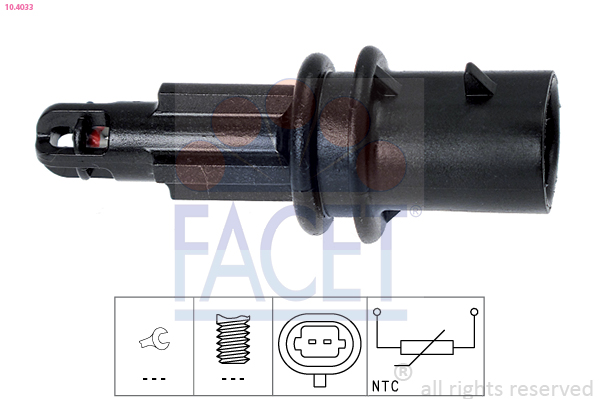 Sensore, Temperatura aria aspirata - 10.4033 FACET
