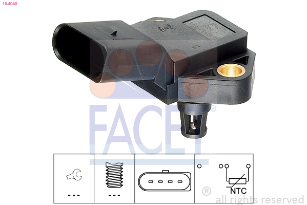 Sensor, intake air temperature - 10.4040 FACET
