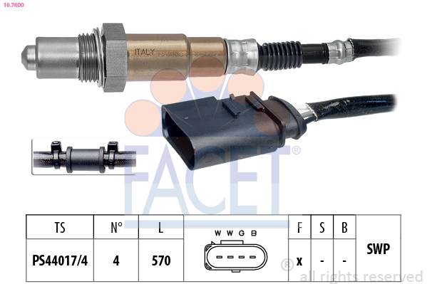 Lambda Sensor - 10.7600 FACET