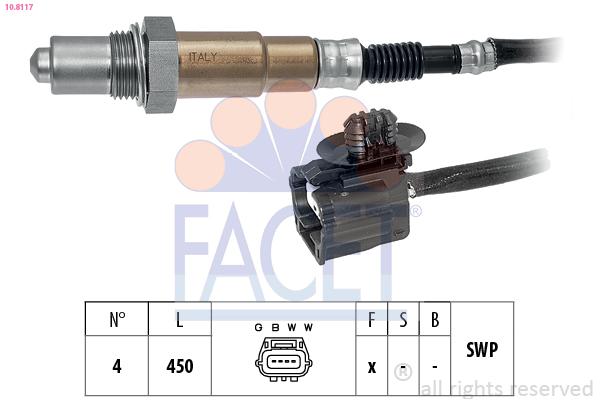 Sonda lambda - 10.8117 FACET