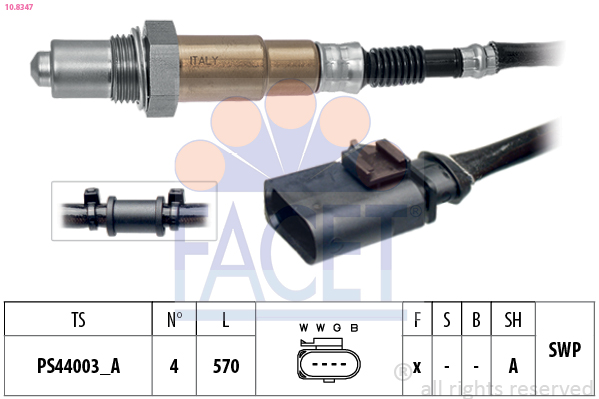 Lambda Sensor - 10.8347 FACET