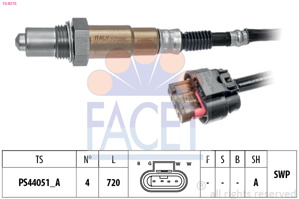 Lambda Sensor - 10.8375 FACET