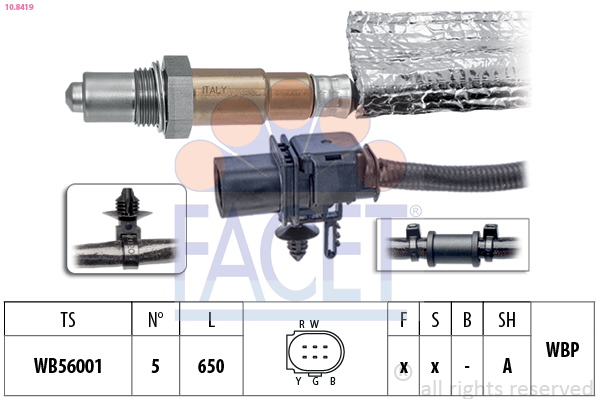 Lambda Sensor - 10.8419 FACET
