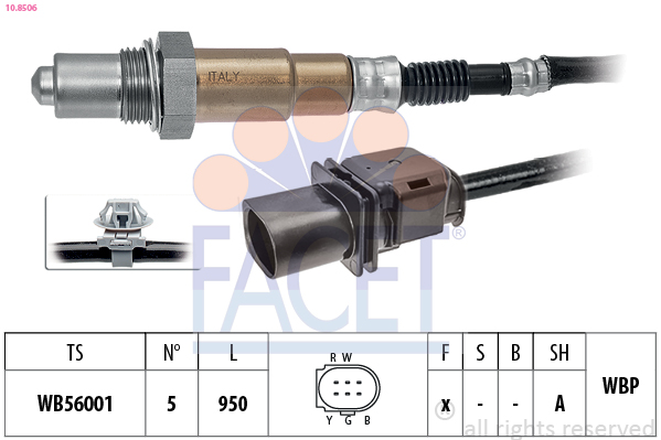 Lambda Sensor - 10.8506 FACET
