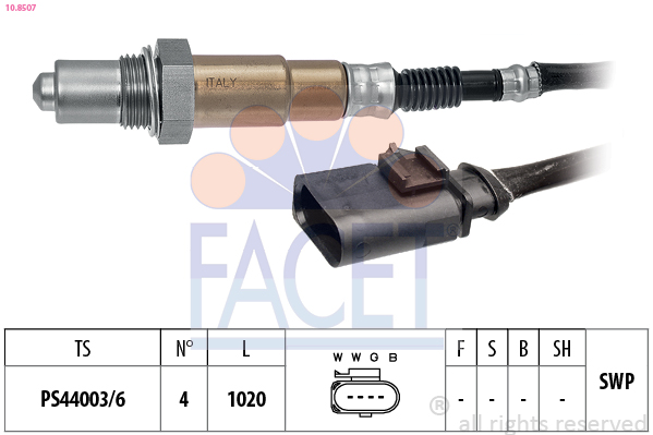 Lambda Sensor - 10.8507 FACET