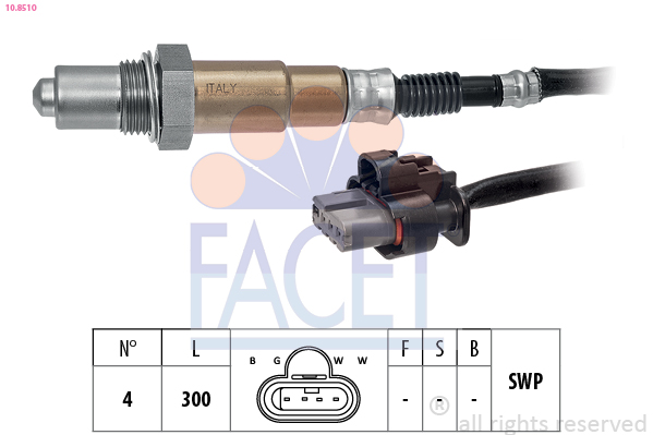 Lambda Sensor - 10.8510 FACET