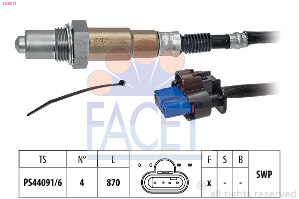 Lambda Sensor - 10.8511 FACET
