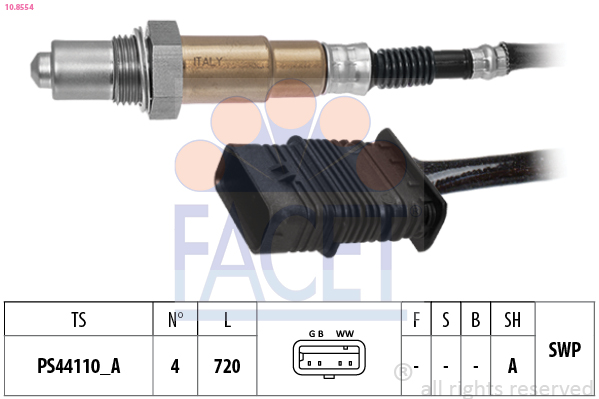 Lambda Sensor - 10.8554 FACET
