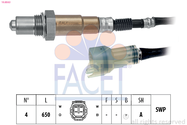Lambda Sensor - 10.8563 FACET