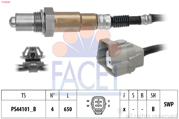 Lambda Sensor - 10.8566 FACET