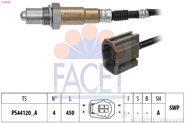 Lambda Sensor - 10.8599 FACET