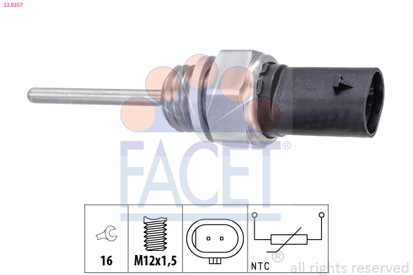 Sensor, exhaust gas temperature - 22.0257 FACET