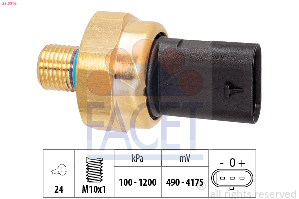 Sender Unit, oil pressure - 25.0018 FACET