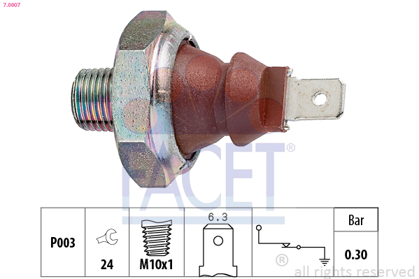 Oil Pressure Switch - 7.0007 FACET