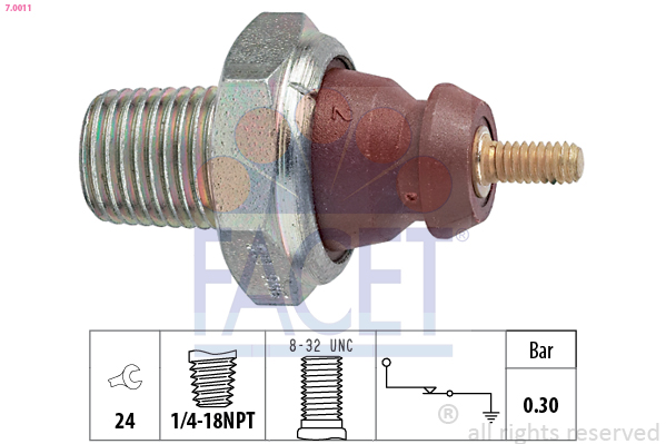 Oil Pressure Switch - 7.0011 FACET