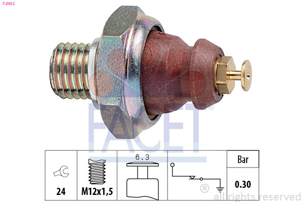 Oil Pressure Switch - 7.0052 FACET