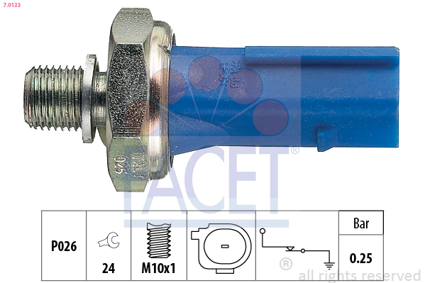 Oil Pressure Switch - 7.0133 FACET