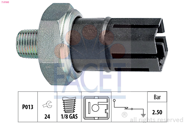 Oil Pressure Switch - 7.0160 FACET