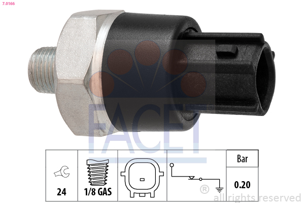 Oil Pressure Switch - 7.0166 FACET