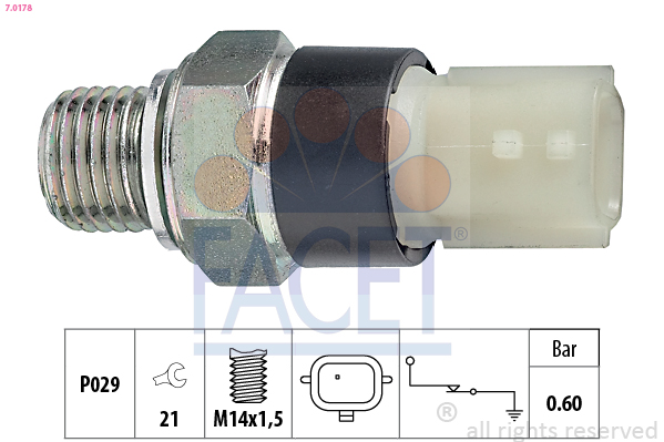 Oil Pressure Switch - 7.0178 FACET