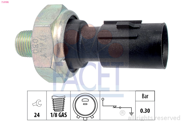 Oil Pressure Switch - 7.0195 FACET