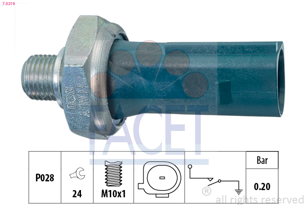 Oil Pressure Switch - 7.0219 FACET
