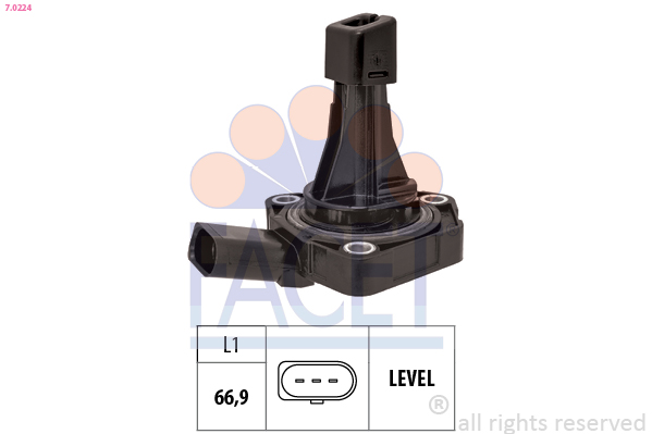 Sensor, engine oil level - 7.0224 FACET